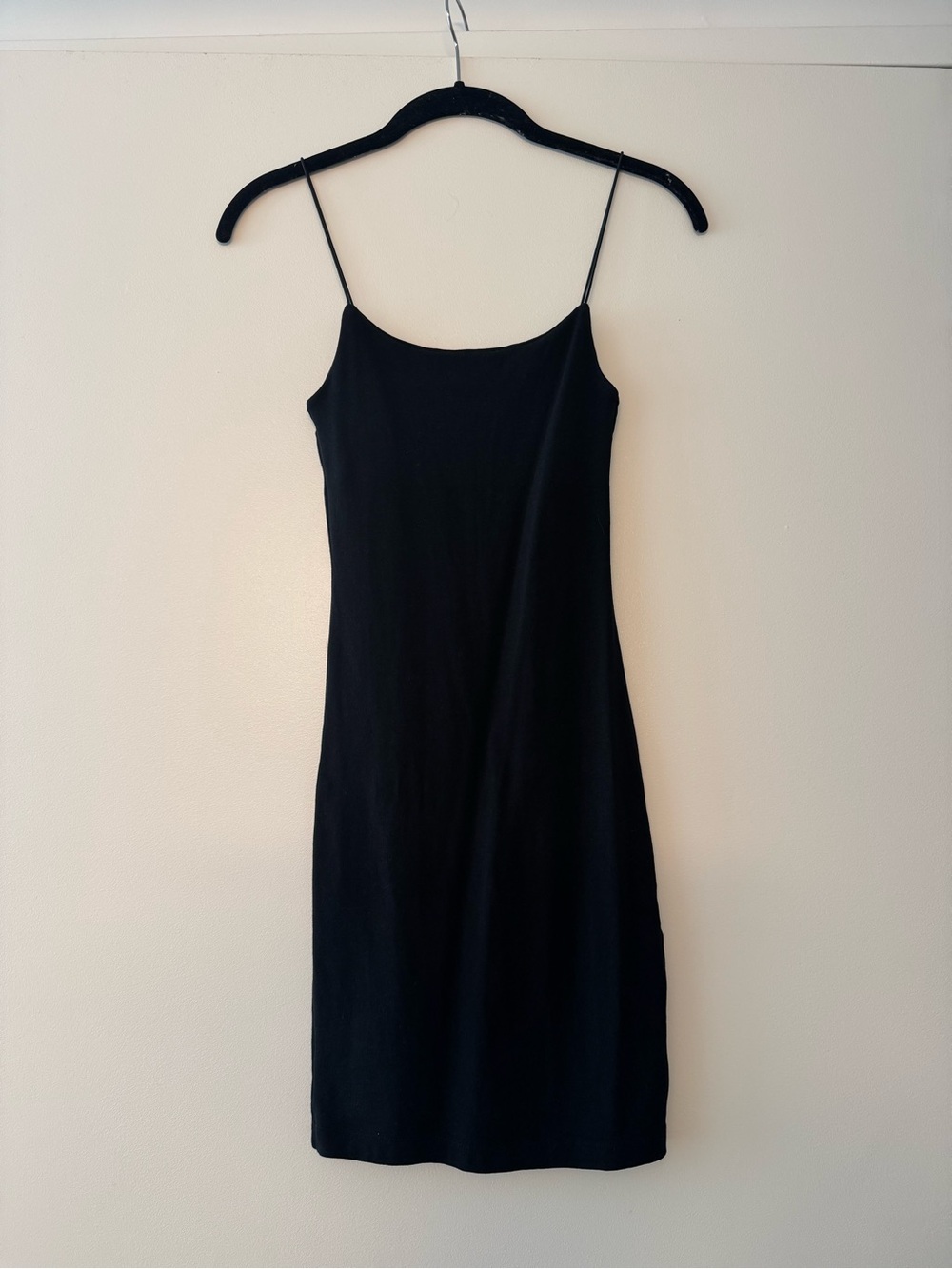 Zara Black Mini Dress with Spaghetti Straps